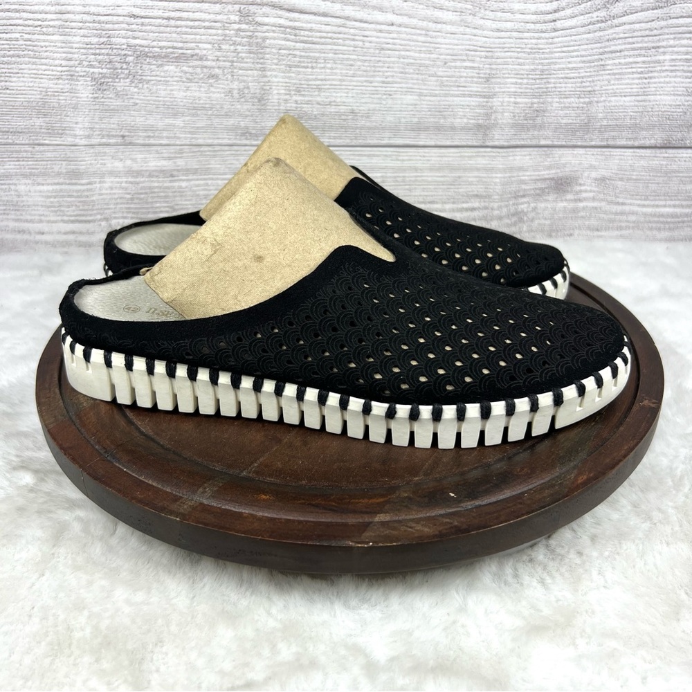 Ilse Jacobson Tulip Laser Cut Mule Black &White
Women's Sneakers Size EU 42 - Picture 2 of 11